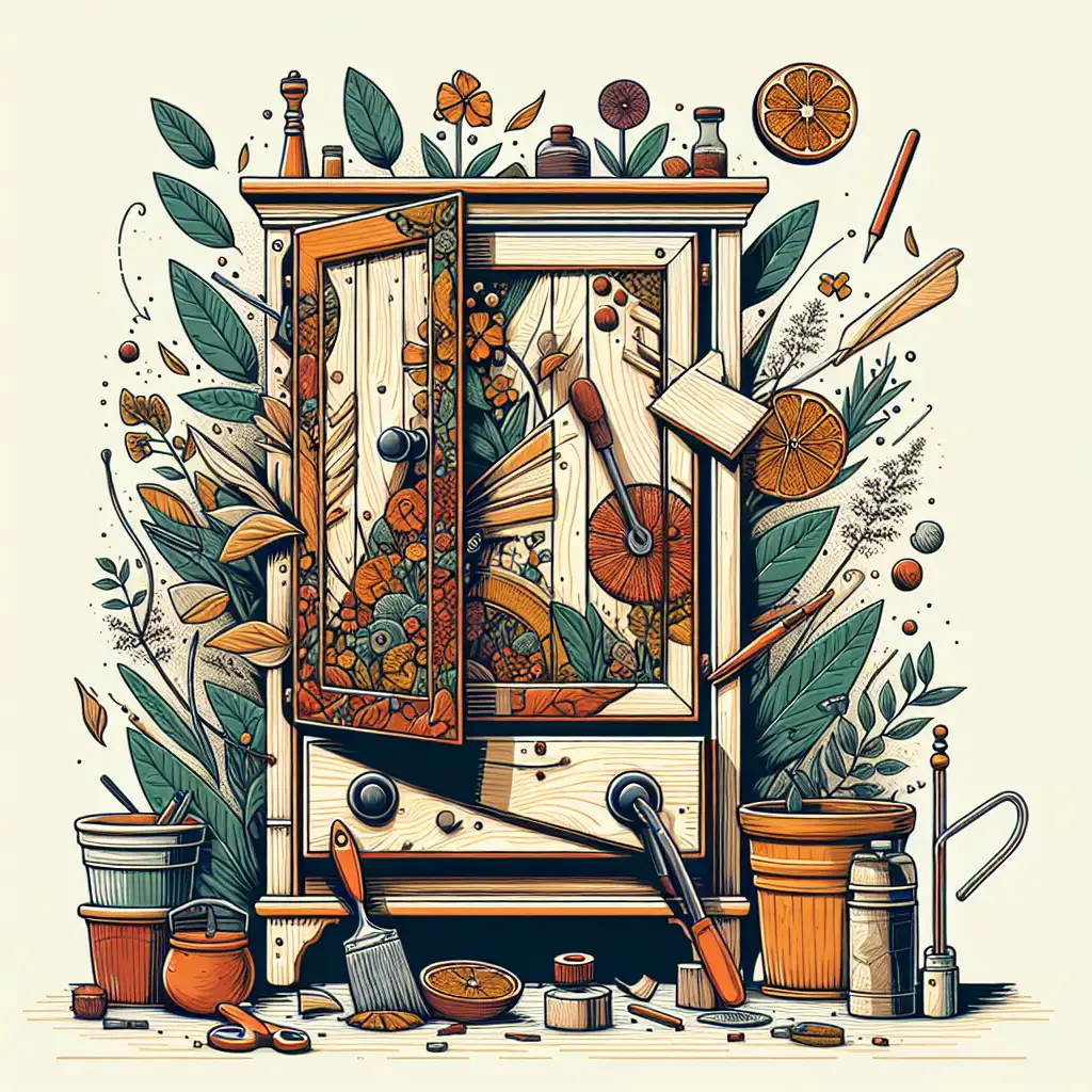 DIY: Mengubah Lemari Tua Menjadi Karya Seni yang Menarik